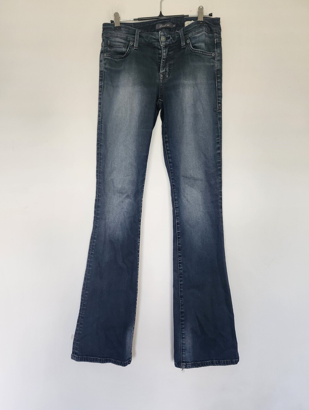 Level 99 Chloe Boot Cut Jeans Low Rise Back Of Hems Frayed Anthropologie 27 - Picture 2 of 15